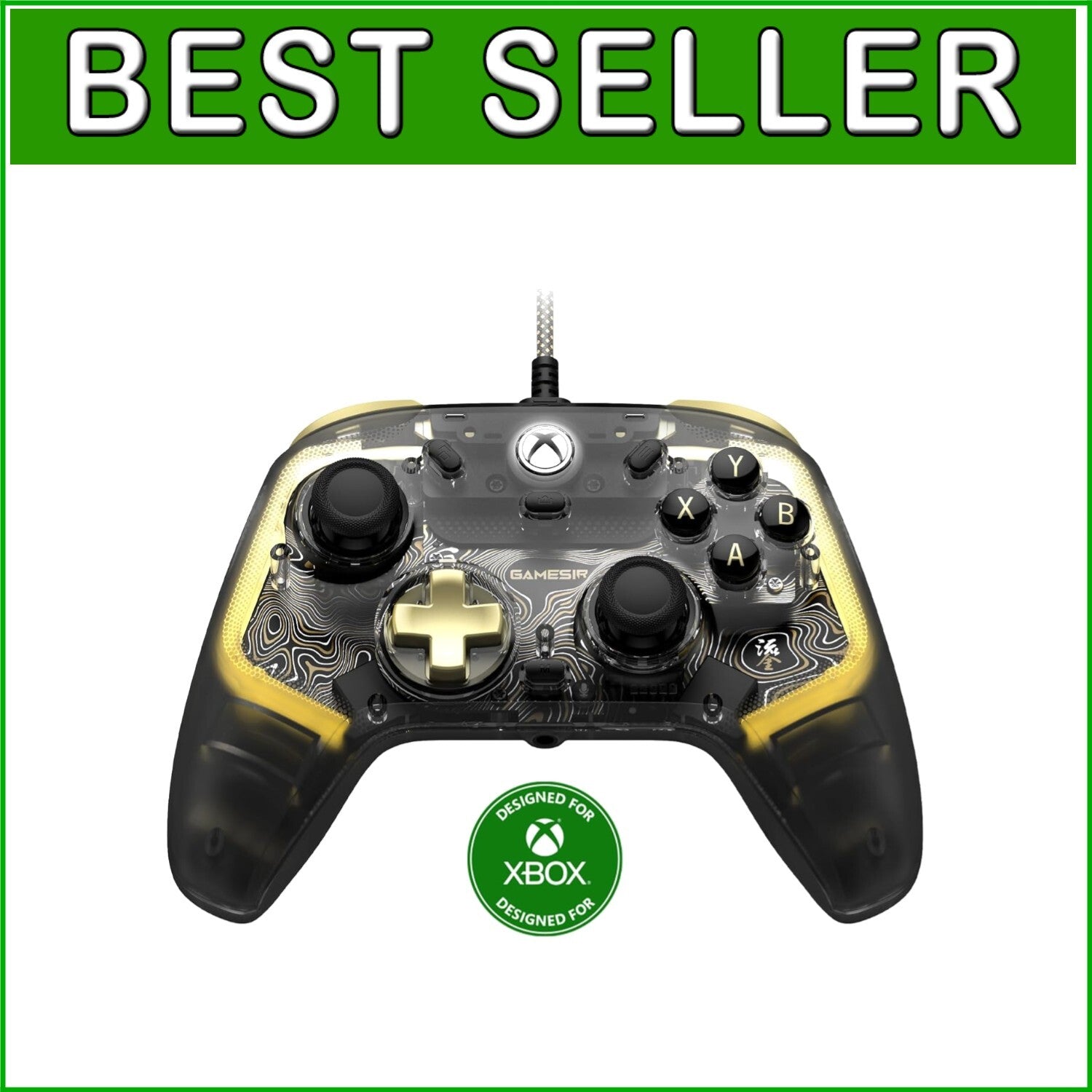 Xbox Compatible Kaleid Flux Controller with Dynamic Lighting & Vibration Control
