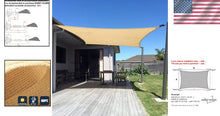 Load image into Gallery viewer, Lightweight 7' x 13' Rectangle Sun Shade Sail - Quick Installation for Outdoors