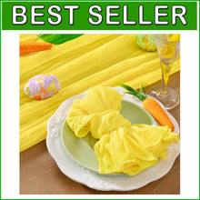 Load image into Gallery viewer, Lemon Yellow Gauze Napkins Set of 50 - 21" Spring Decor for Weddings &amp; Parties