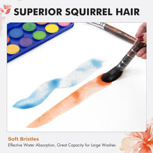 Load image into Gallery viewer, Professional 9pc Watercolor Brush Set with Ergonomic Handles &amp; Extended Needles