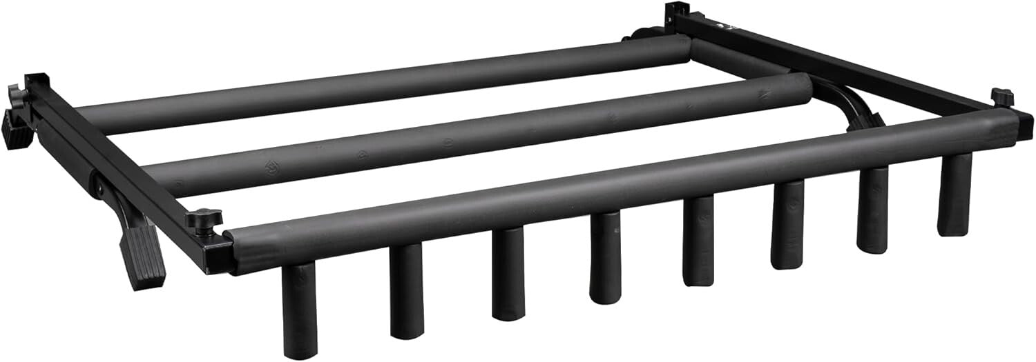 Compact Folding Guitar Stand for 7 Instrument Storage - Ideal for Travel