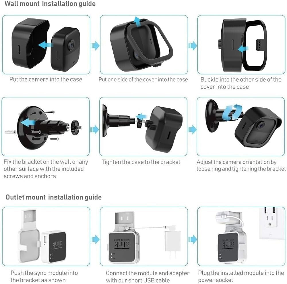 Reliable Weatherproof Protective Housing for Blink Outdoor 3rd & 4th Gen Cameras