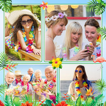 Load image into Gallery viewer, Hawaiian Lei Bulk - Vibrant Silk Flower Necklaces for Tropical Luau Parties