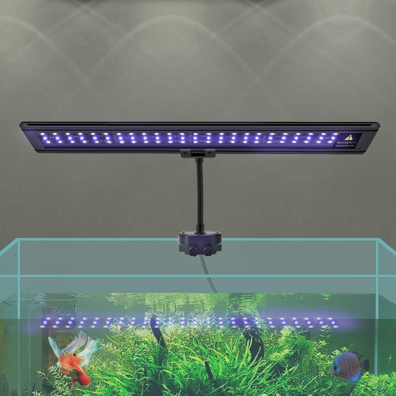Energy-Efficient Aquarium LED Light with 24-Hour Sunlight Cycle - 20.4 Inch