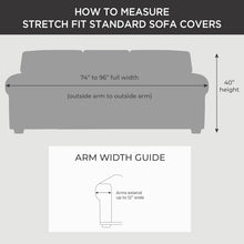 Load image into Gallery viewer, Stretch Pique Two Piece Sofa Slipcover - Perfect Fit for 74" to 96" Sofas