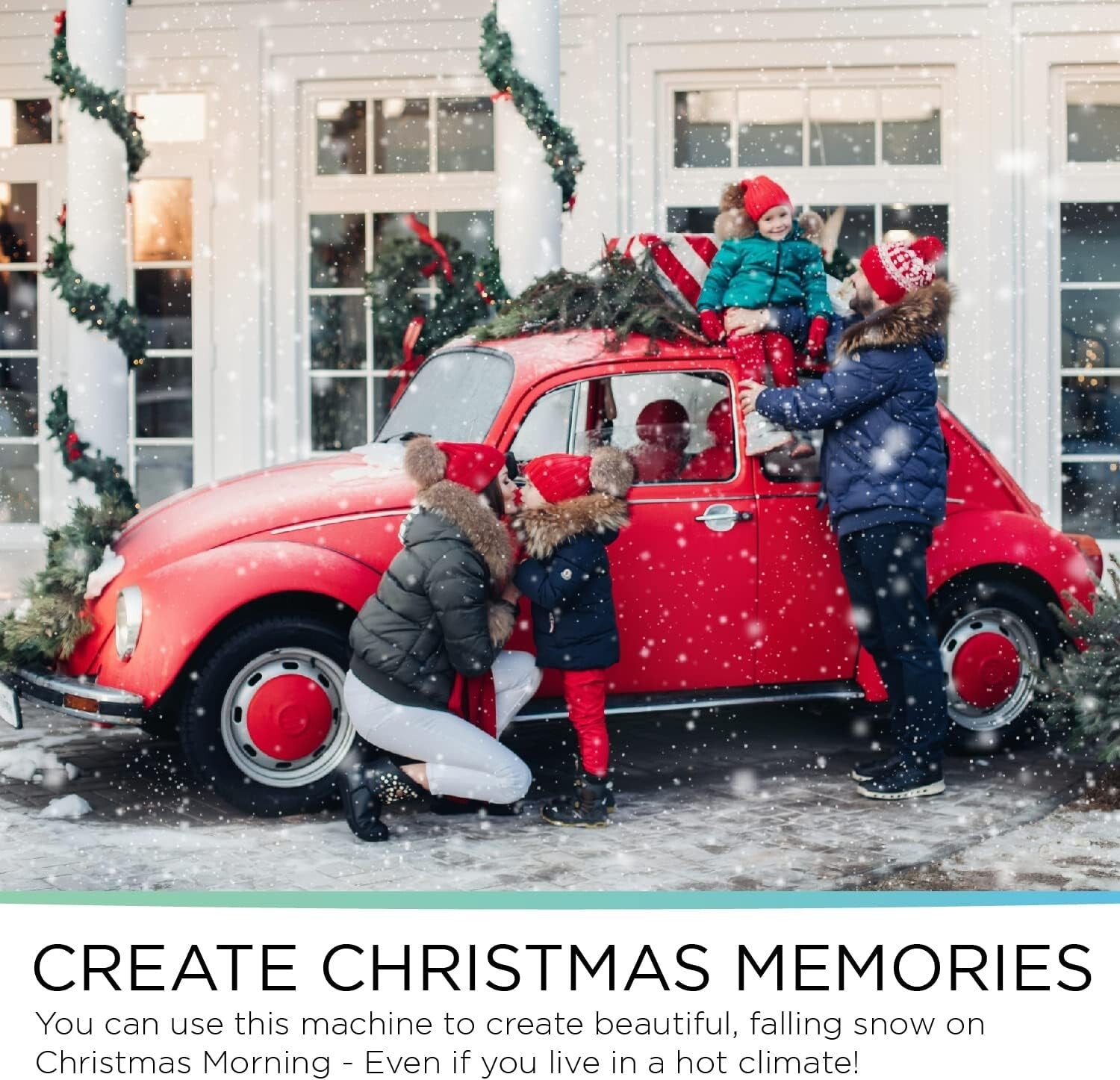 Indoor/Outdoor Snow Making Machine with Remote Control and Realistic Effects