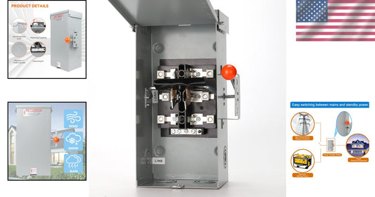 Easy-Install 24000W Double-Throw Generator Safety Switch - Power Management
