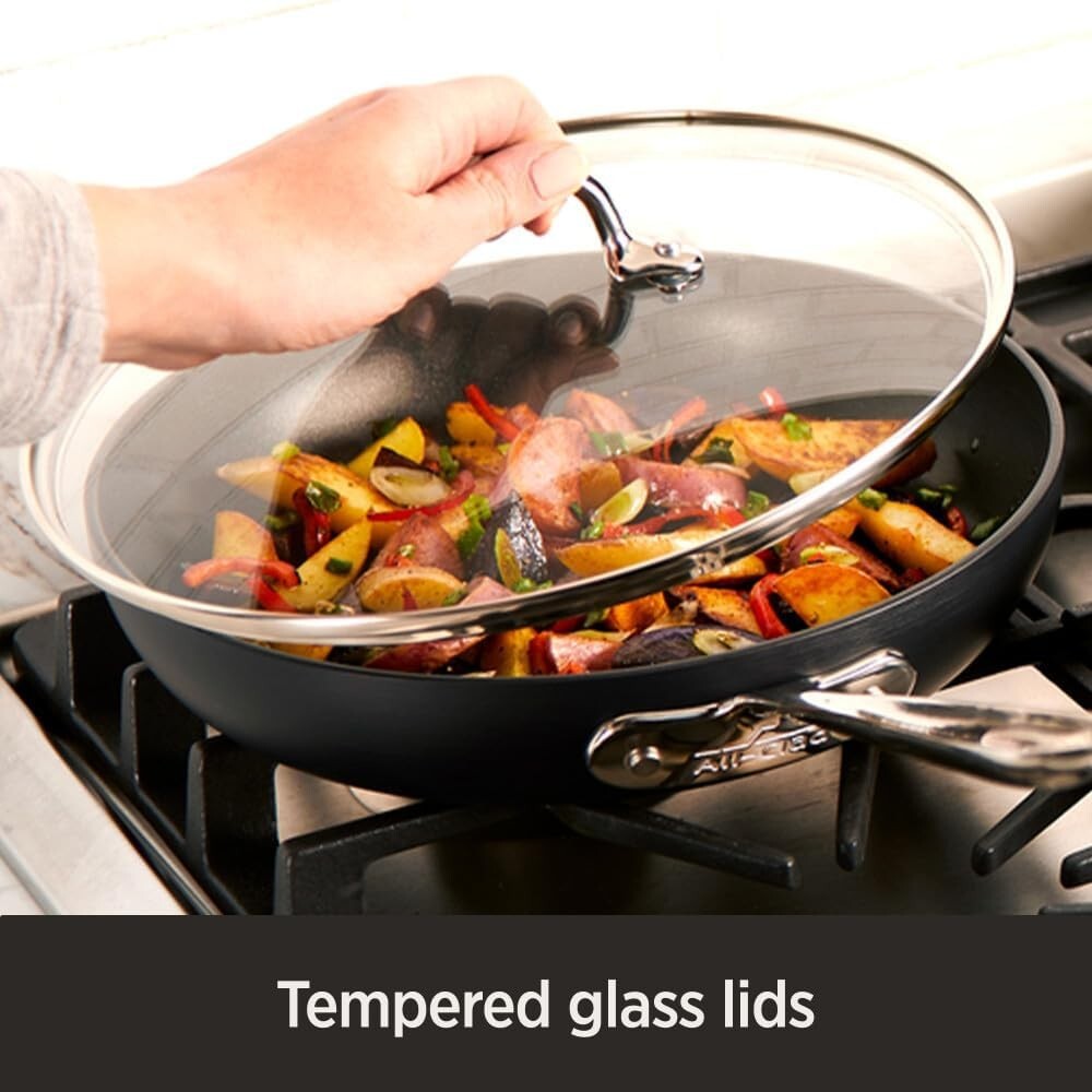 Induction Compatible Nonstick Fry Pans - HA1 Hard Anodized 5-Piece Collection