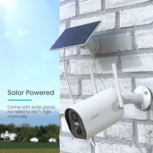 Load image into Gallery viewer, AI Motion Detection Solar Camera - 3MP Color Night Vision, Works with Alexa