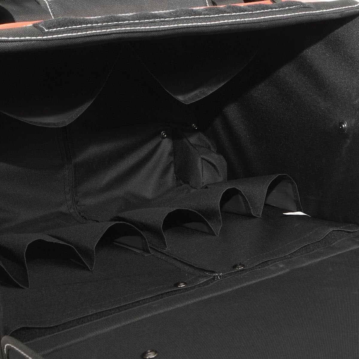 Durable 18" Rolling Tool Bag with 18 Compartments - Perfect for Professionals