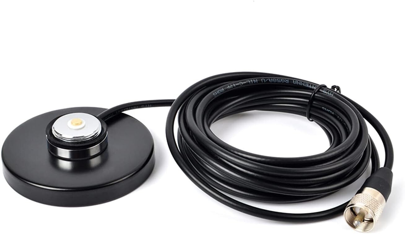 Durable Stainless Steel Mobile Antenna with Flexible Whip & Plug-and-Play Setup