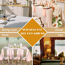 Load image into Gallery viewer, Hunter Green Rectangular Tablecloth 57x118” - Spill-Resistant Farmhouse Charm