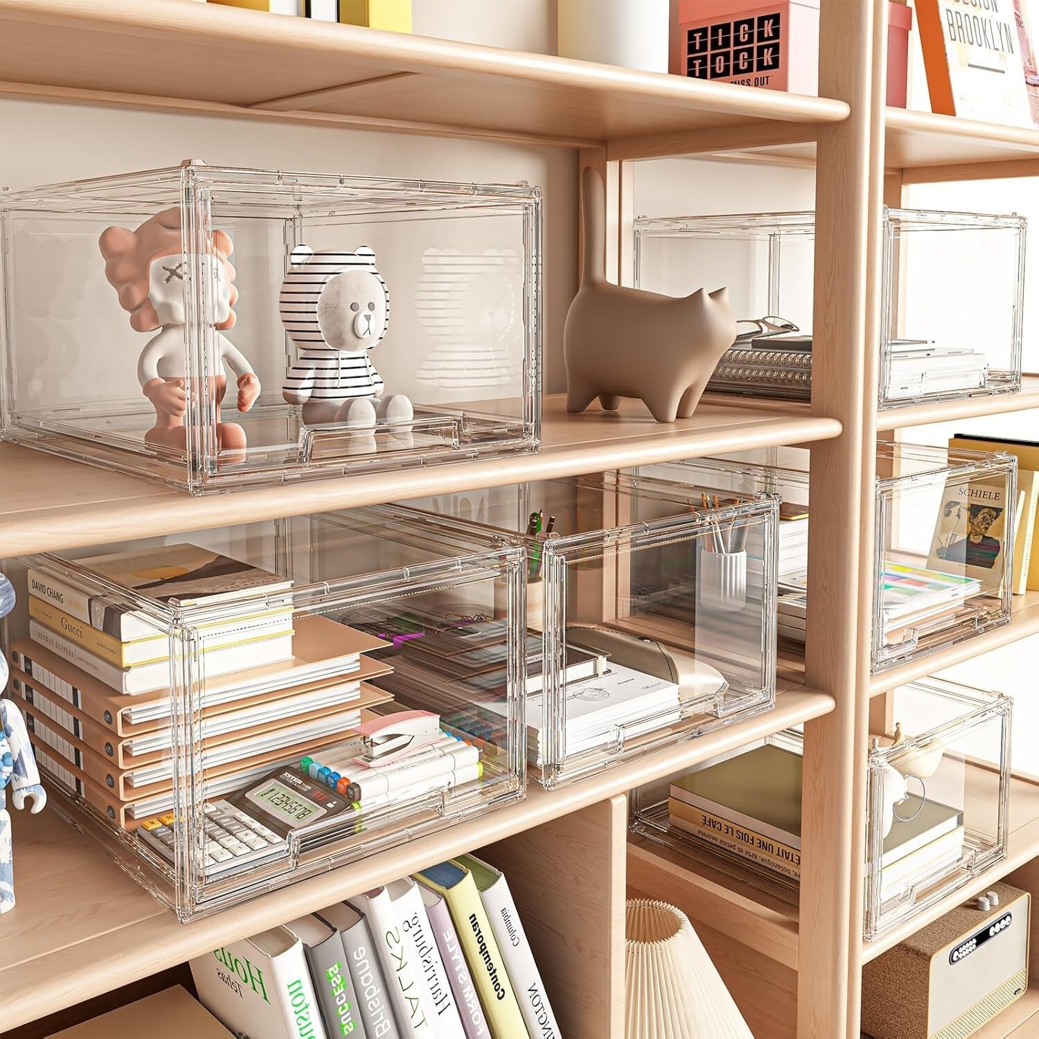 Durable 2 Drawer Clear Acrylic Desktop Organizers - Versatile Storage Solution