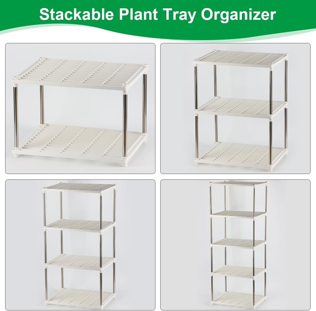 Compact 5-Tier Greenhouse Seedling Storage Rack - Easy Assembly & Versatile Use