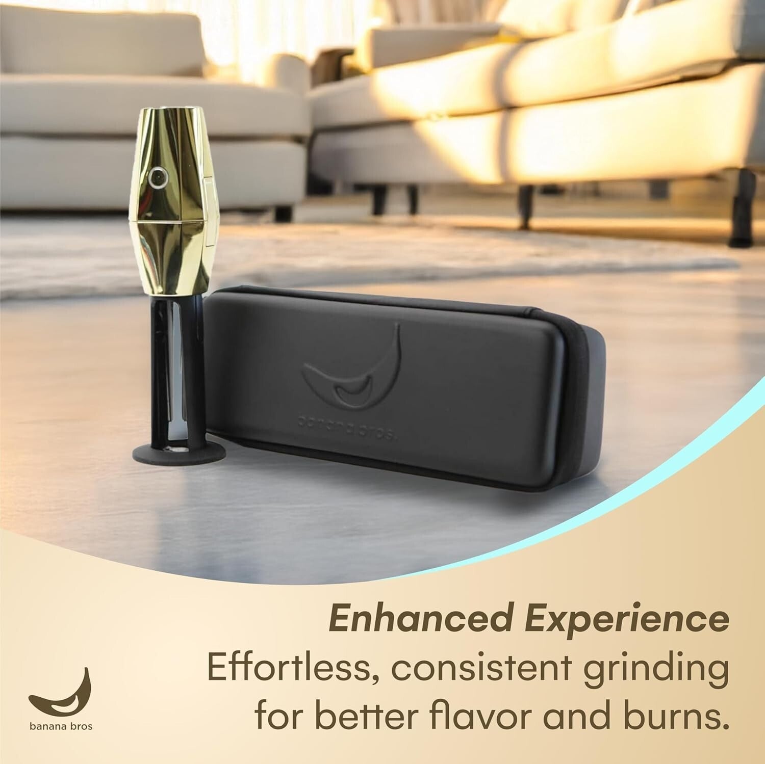 AI-Powered Gold OTTO Electric Grinder for Herbs & Spices - Complete Kit Included