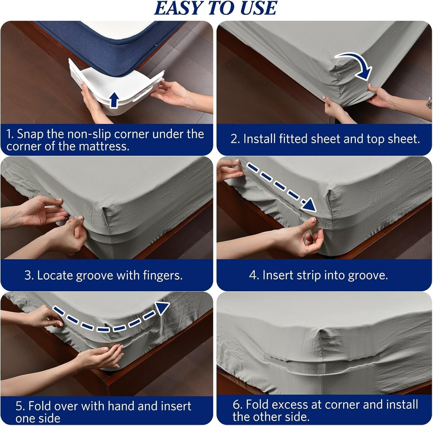 Adjustable Bed Sheet Straps - Heavy-Duty Solution for Ultimate Sleep Comfort