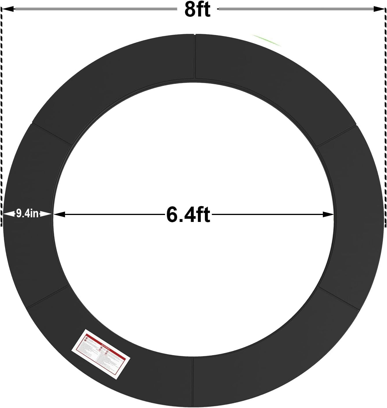 Durable 8ft Trampoline Spring Pad - Weather-Resistant & Easy to Install