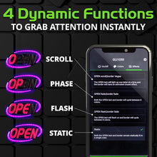 Load image into Gallery viewer, Compact 15x32 LED Open Sign - Customizable Color Functionality for Businesses