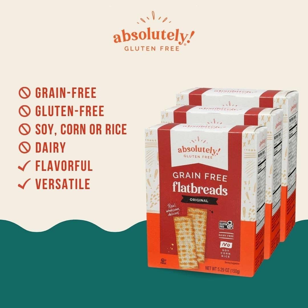 Grain-Free Crunchy Flatbreads - Convenient 12-Pack for Health-Conscious Snackers