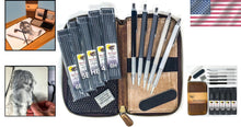 Load image into Gallery viewer, Travel-Friendly 9 Piece Mechanical Sketching Pencil Set with Kneaded Eraser