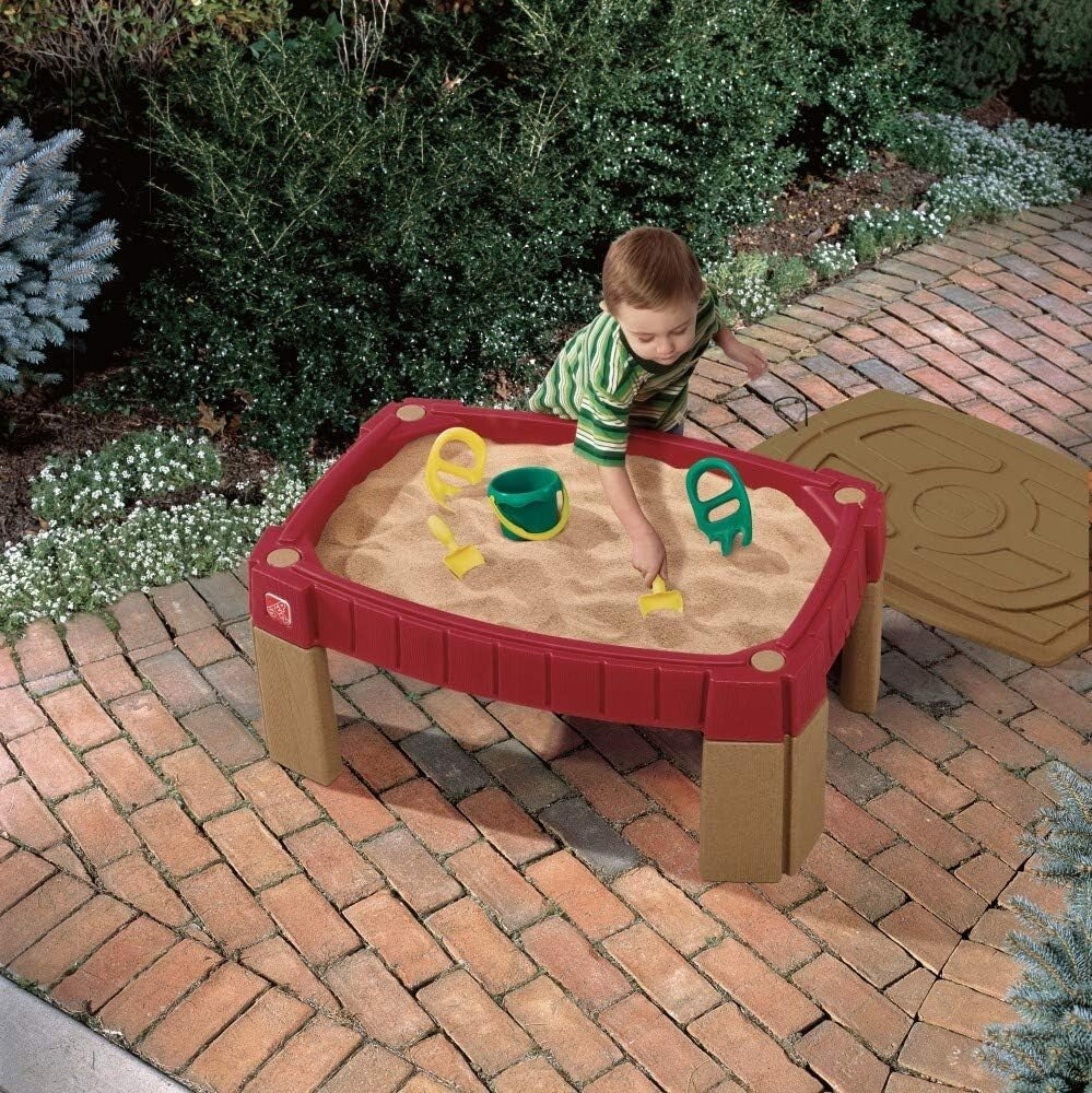 Durable Sensory Play Sand Table for Kids - Race Track & 5 Accessories Included