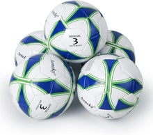 Load image into Gallery viewer, Durable Machine-Stitched PVC Soccer Ball Set with Pump - Ideal for Backyard Fun