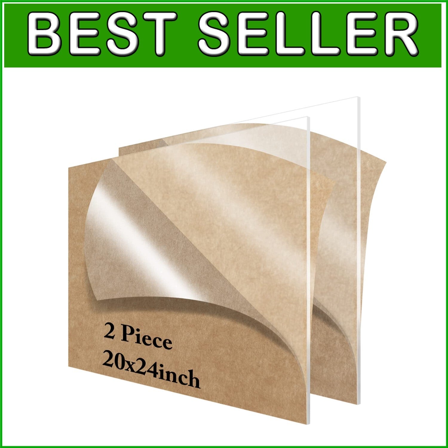 Clear Plastic Sheets 20” x 24” 3mm Thickness for Versatile Display Projects