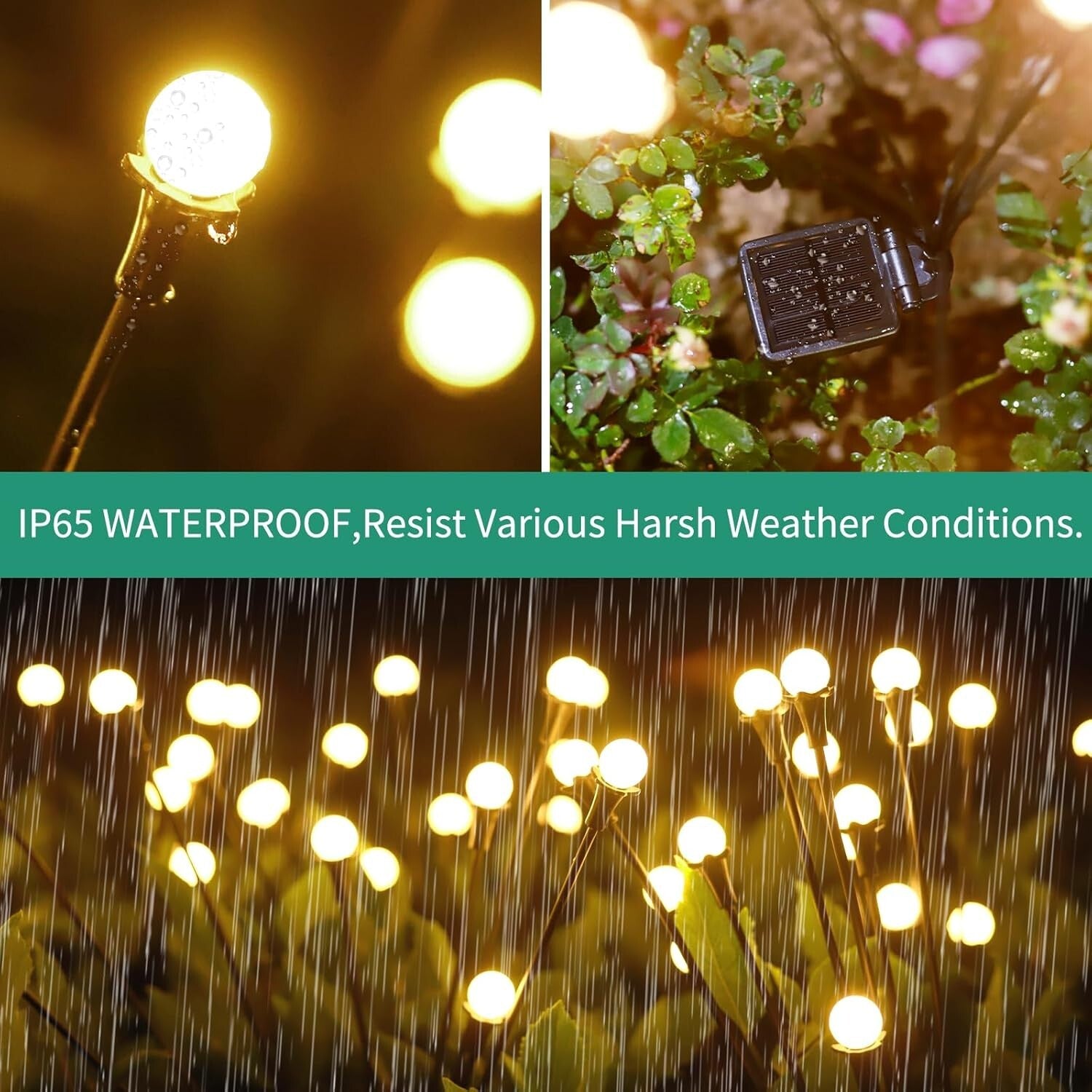 10 Pack Solar Garden Lights – Waterproof 80LED's for Romantic Outdoor Decor