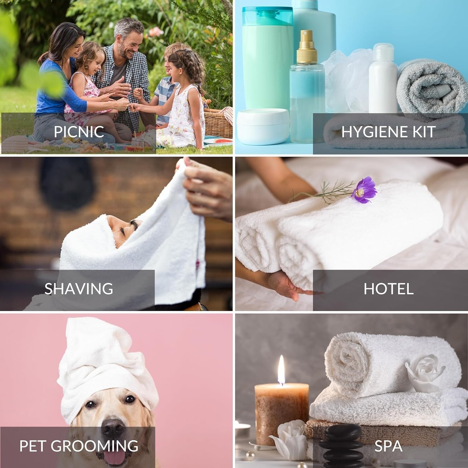 Basic 60 Count Hand Towels - Soft & Durable White 15x25 for Everyday Use