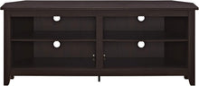 Load image into Gallery viewer, Durable Espresso 2-Shelf Corner TV Console for Stylish Living Rooms, 58 Inch