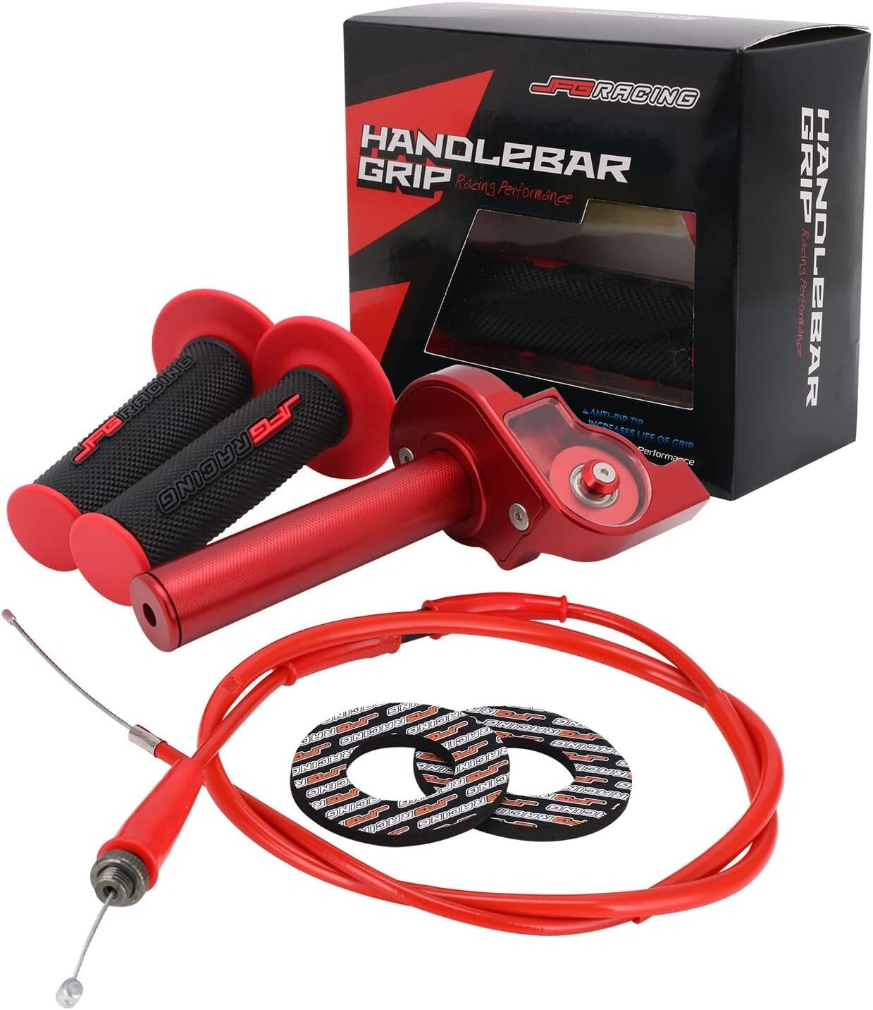 CNC Aluminum 7/8" Quick Twist Motorcycle Throttle - Includes Cable & Grips