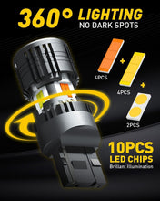 Load image into Gallery viewer, 600% Brighter 7444NA LED Bulbs with Built-in Resistor - Plug &amp; Play Convenience