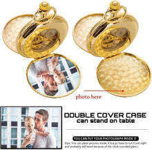 Load image into Gallery viewer, Vintage-Style Mechanical Pocket Watch with Skeleton Dial &amp; Cowboy Chain - Unisex
