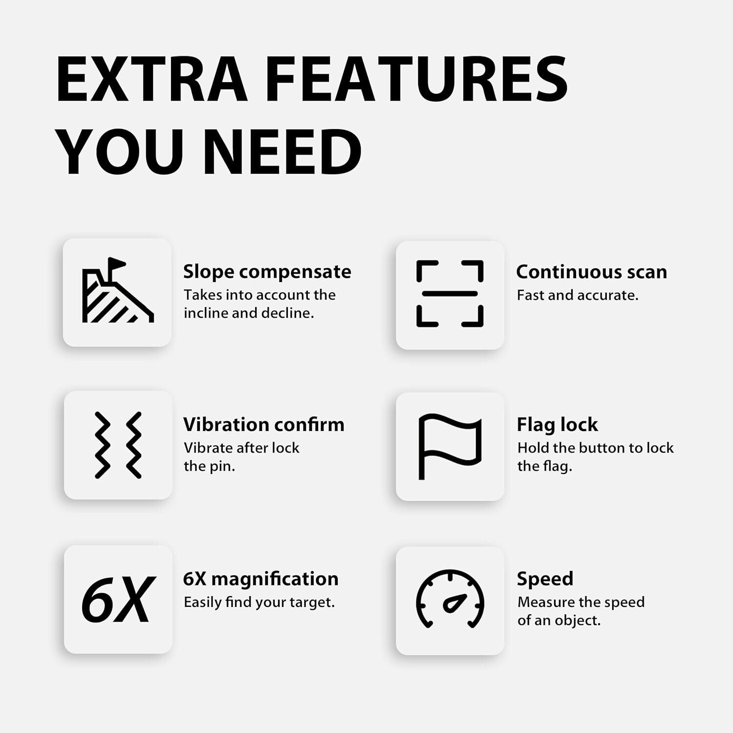 Gogogo Sport Laser Rangefinder with Slope & Pin-Seeker - Outdoor Precision Tool