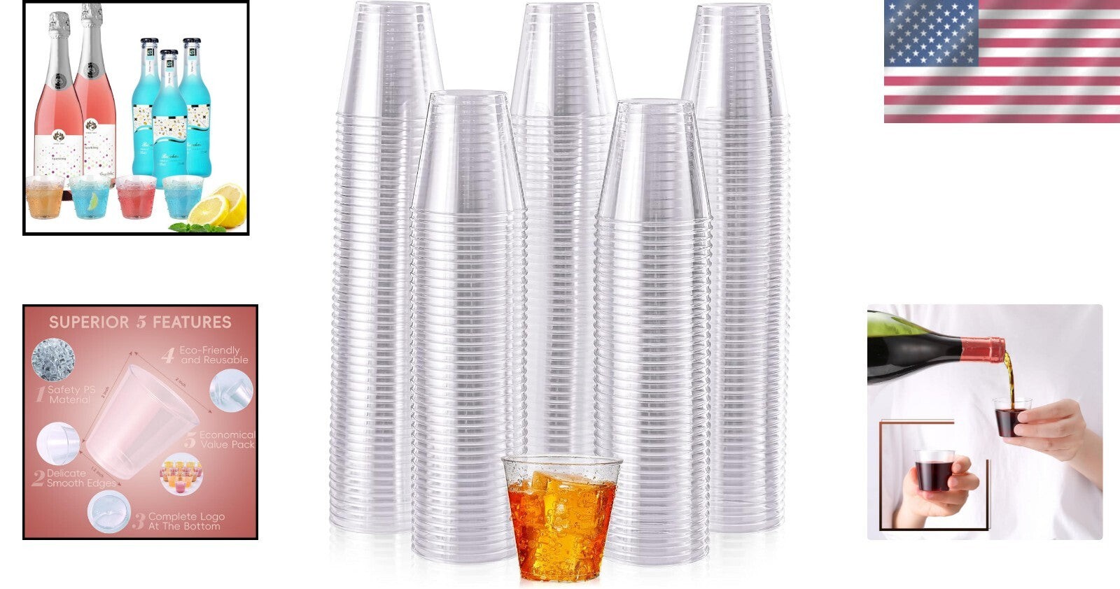 Durable 2 oz Plastic Shot Glasses - Perfect for Tastings, Celebrations & More