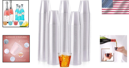 Durable 2 oz Plastic Shot Glasses - Perfect for Tastings, Celebrations & More
