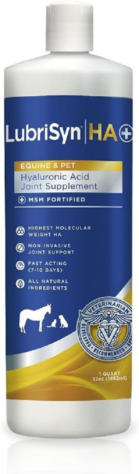 Liquid Joint Supplement with MSM for Active Pets - 32oz Fast Absorption