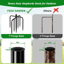 Load image into Gallery viewer, Heavy Duty 7 Prong Adjustable Garden Poles for Bird Feeders &amp; Baskets - 2 Pack