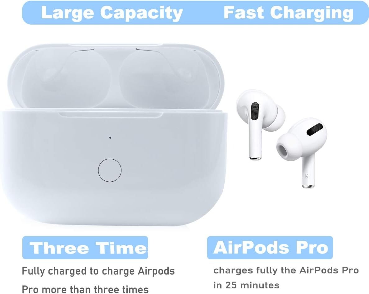 All-in-One Wireless AirPod Pro 1st & 2nd Charging Case - Lightweight & Efficient