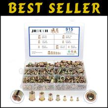 Load image into Gallery viewer, Premium 915pcs SAE Rivet Nuts Assortment - Zinc Plated, Perfect for DIY Projects