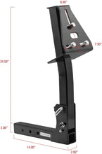 Load image into Gallery viewer, Heavy-Duty Caravan Spare Tire Carrier with Anti-Rattle System for 2" Receivers