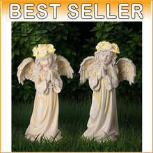 Load image into Gallery viewer, Elegant Solar-Powered Angel Statues - Perfect Sympathy Gift for Gardens