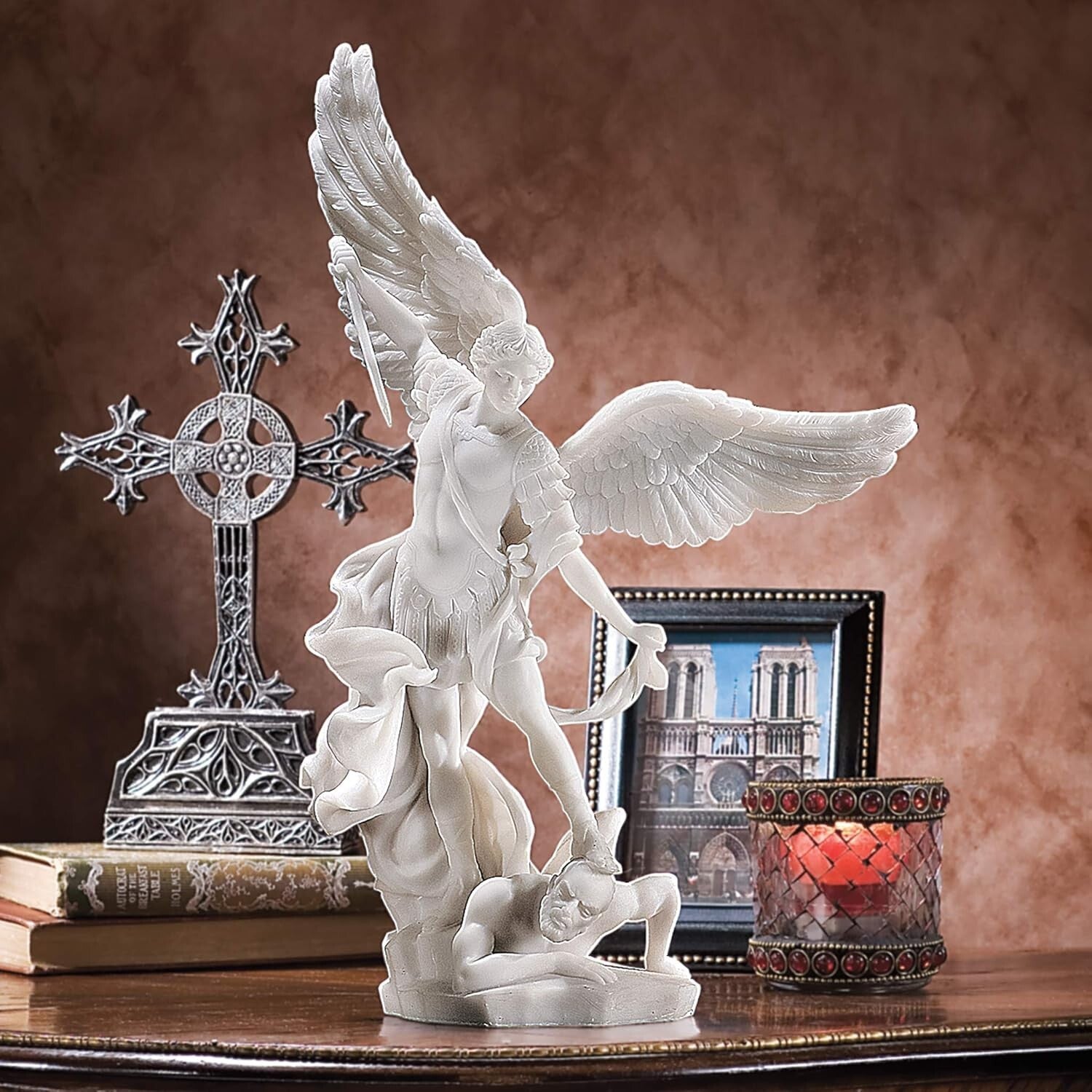 Exquisite St. Michael the Archangel Sculpture - Perfect for Home or Garden
