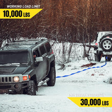 Load image into Gallery viewer, Heavy-Duty 3'' x 30 ft Recovery Tow Strap - 30,000 lb Capacity with Storage Bag