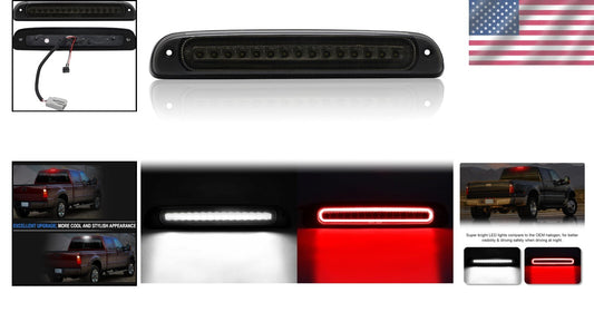 Stylish Smoked Third Brake Light for Ford Super Duty with LED Illumination