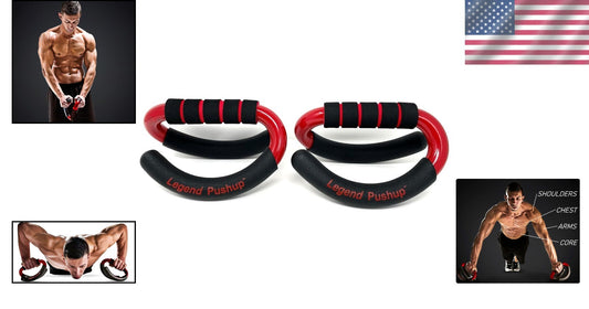 Advanced Push-Up Bars with Rocking Handle for Natural Movement & Results