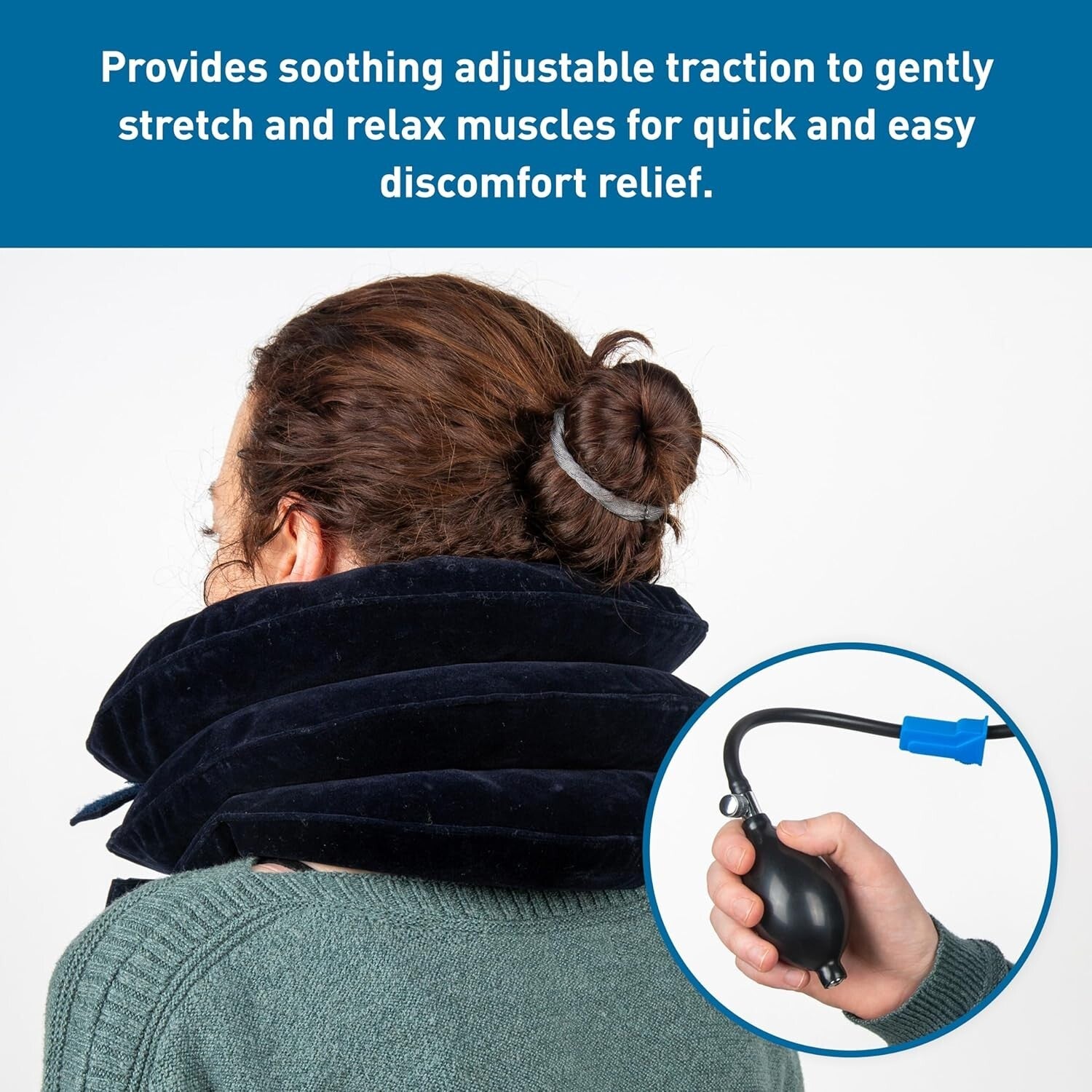 Cervical Traction Neck Support Collar - Easy-to-Use for Neck Discomfort Relief