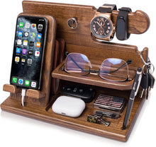 Load image into Gallery viewer, Multifunctional Phone Charging Station - Organizer for Watches, Wallets &amp; More