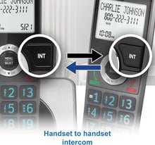Load image into Gallery viewer, Long-Range Cordless Phone Duo with Call Block, Speakerphone, and Backlit Display