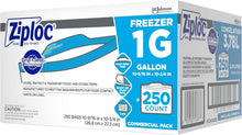 Load image into Gallery viewer, Versatile 250 Count Ziploc 1 Gallon Freezer Bags - Ideal for Meal Prep